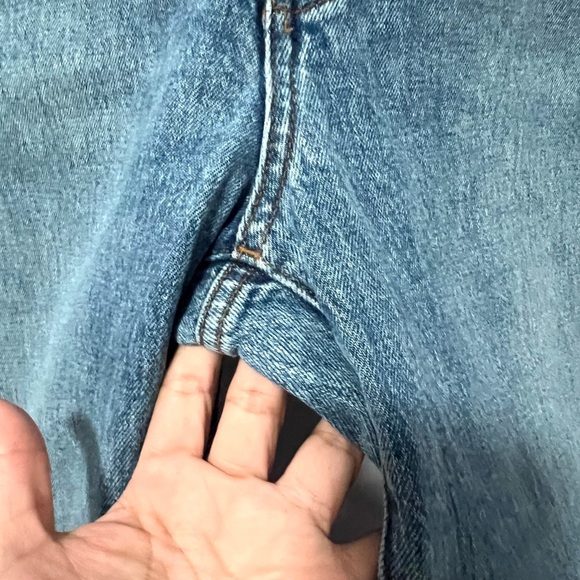 MADEWELL the perfect vintage straight vintage Blue Distressed Jeans 31 - Picture 8 of 12